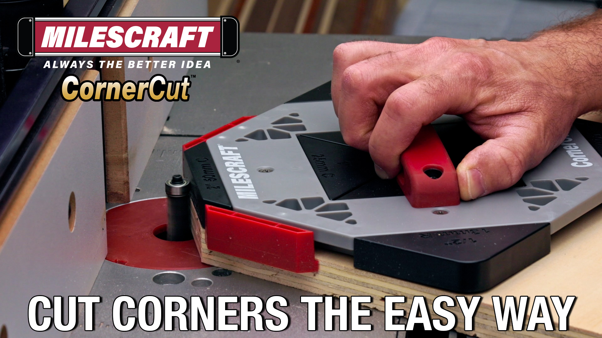 Milescraft 1232 Corner Cut - Woodworking Corner Radius and Chamfer